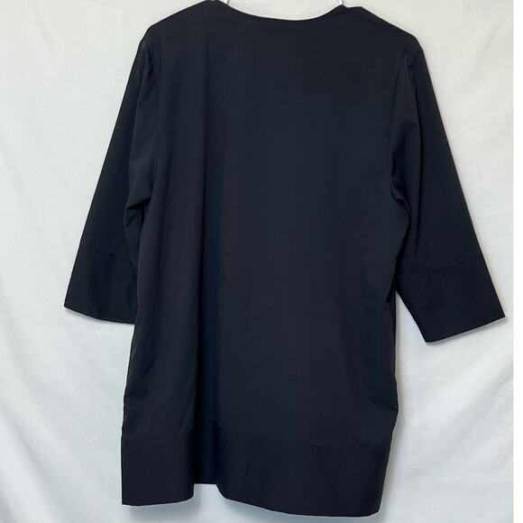 Coolibar Women’s M Black Elbow Sleeve Shrug UV Protection Lightweight Cardigan - Picture 2 of 6